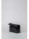 Black folded pounch bag