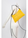 Yellow seamed shoulder bag