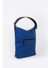 Lapis blue perforated leather hobo bag