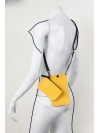 Yellow mobile purse