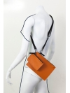 Orange bag and wallet set
