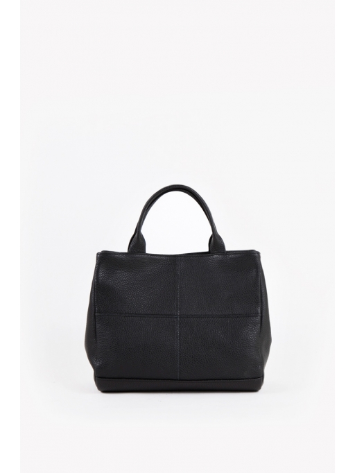 Black seamed handbag