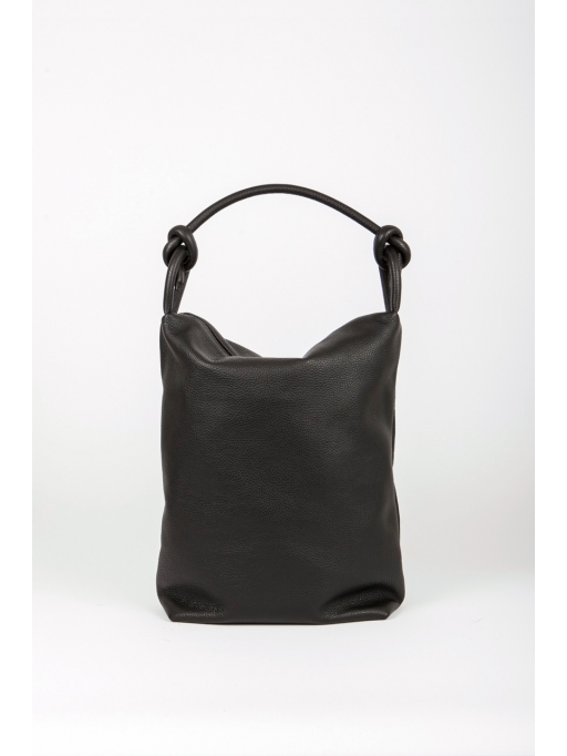 Black Double-knot Shopping Bag