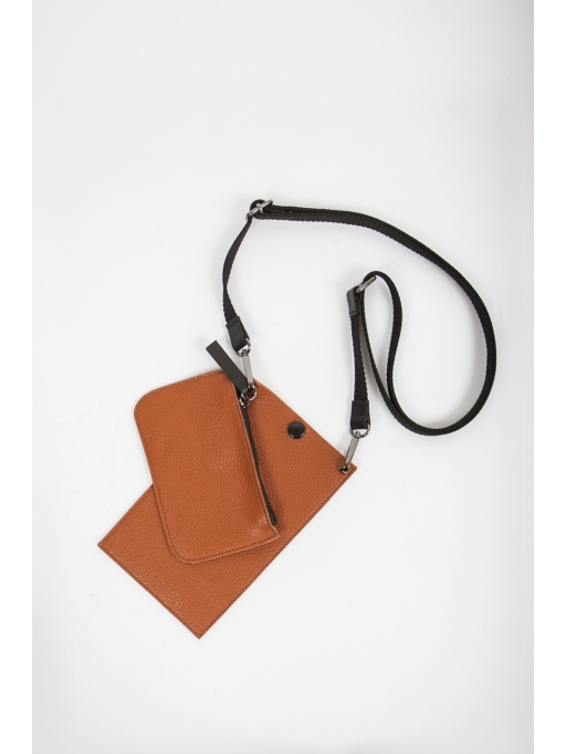 Caramel mobile purse and wallet set
