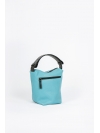 Aqua top-handle bag
