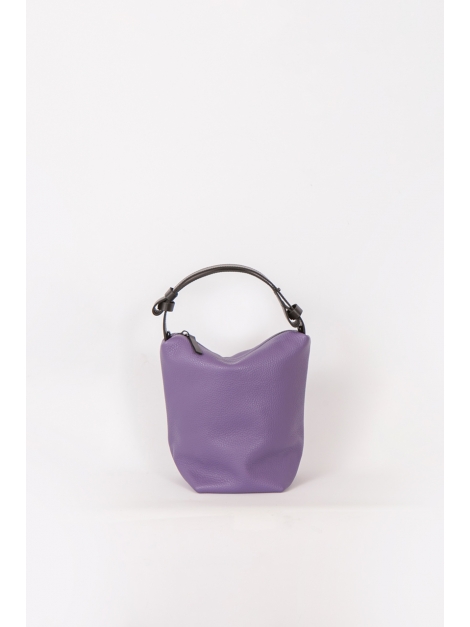 Purple top-handle bag