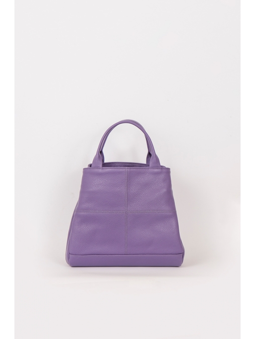 Purple seamed handbag