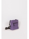 Purple perforated crossbody bag
