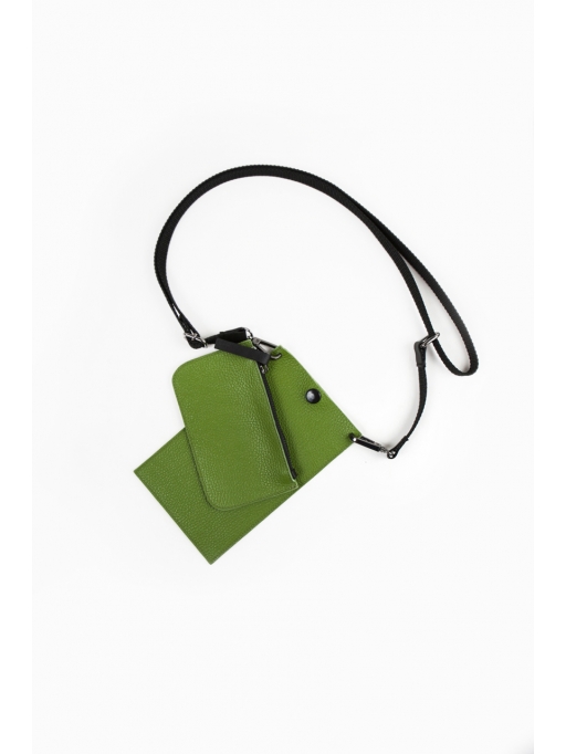 Green mobile purse and wallet set