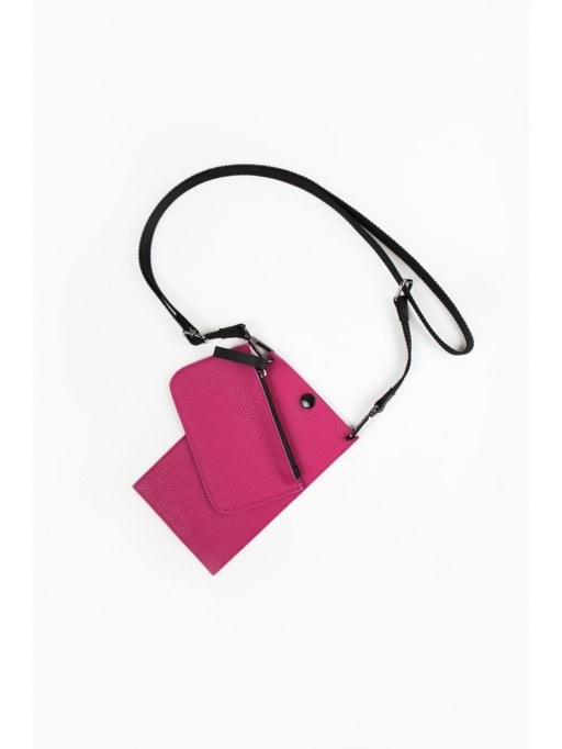 Fuchsia mobile purse and wallet set
