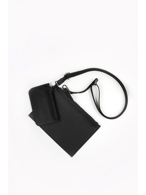 Black bag and wallet set