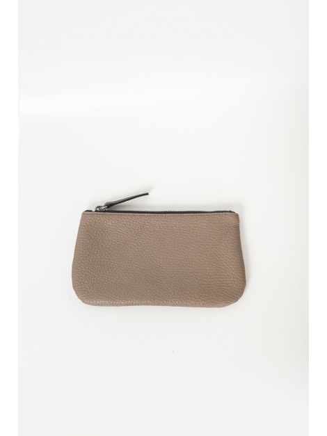 Taupe accessories pouch