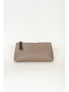 Taupe small beauty bag