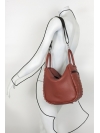 Terracotta convertible handbag