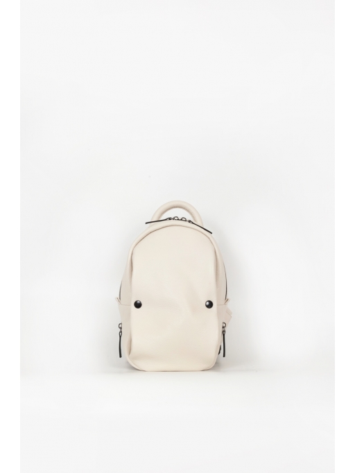 Beige small backpack