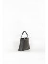 Black top-handle bag