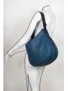 Blue large hobo bag