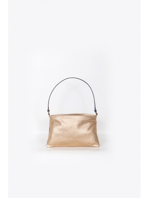 Gold small twin shoulder bag