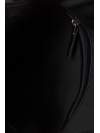 Black leather-net bag